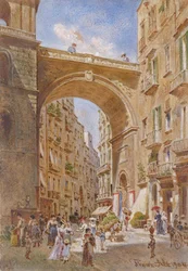 Le pont de Chiaia à Naples